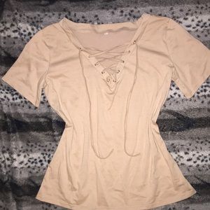 ❗️brand new❗️tan blouse